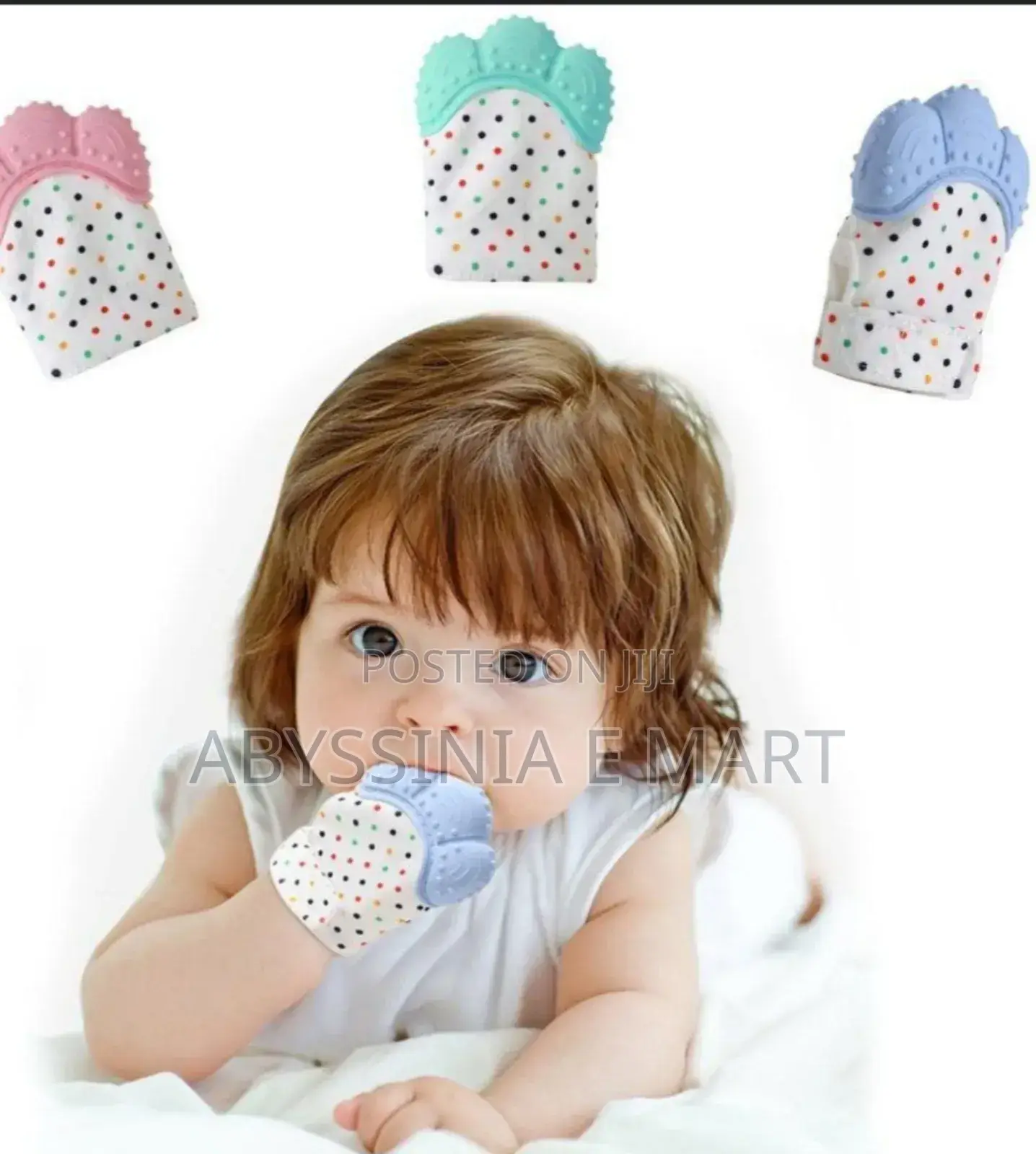 2pcs Baby Teether Silicone Gloves for Natural Stop Sucking Thumb Toy