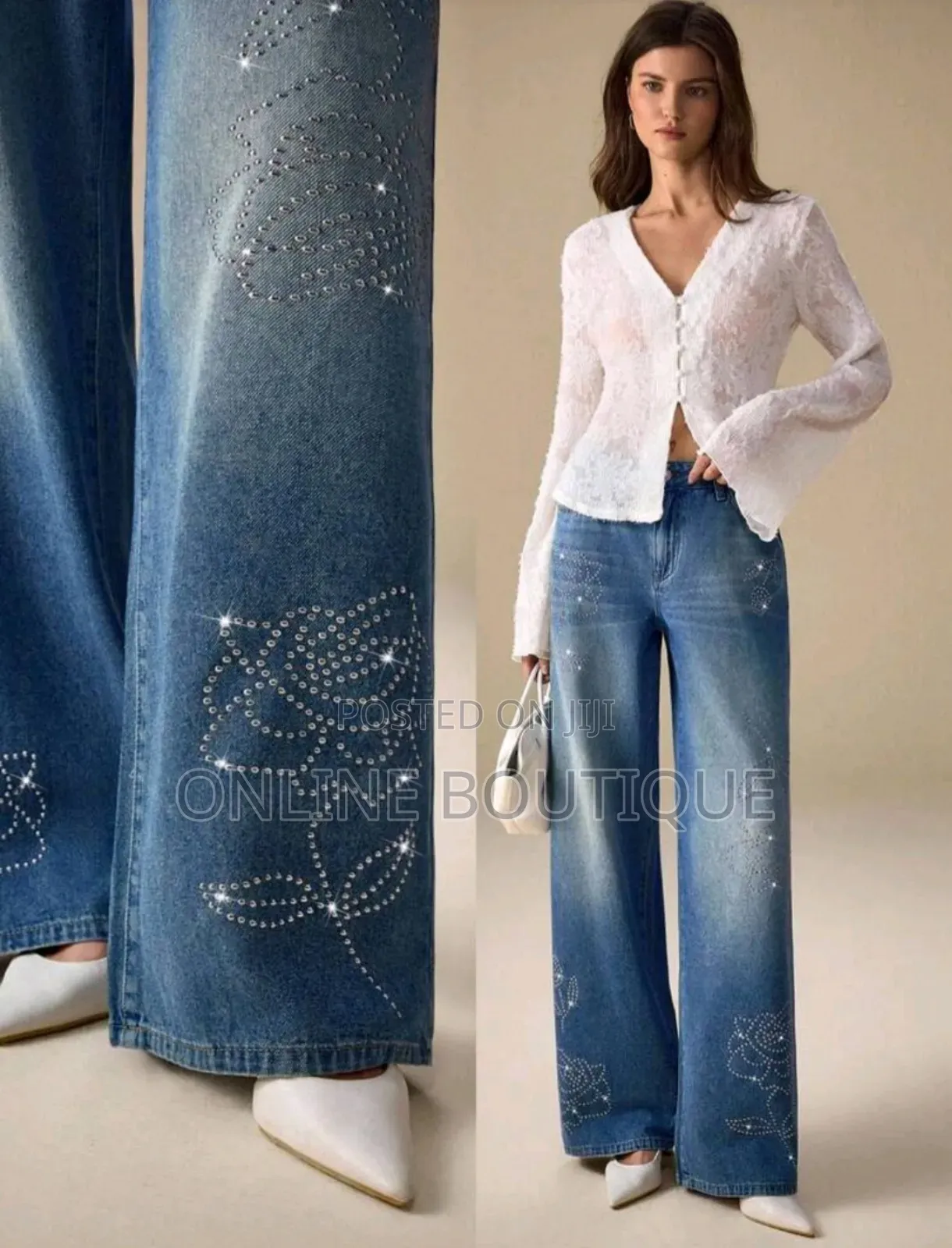 Denim Gliter Pant