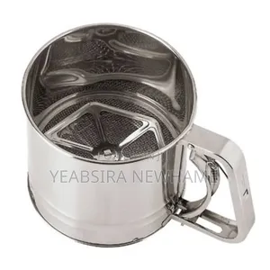 Stainless Steel Flour Sifter | Double Layer Baking Sifter | የዱቄት ወንፊት