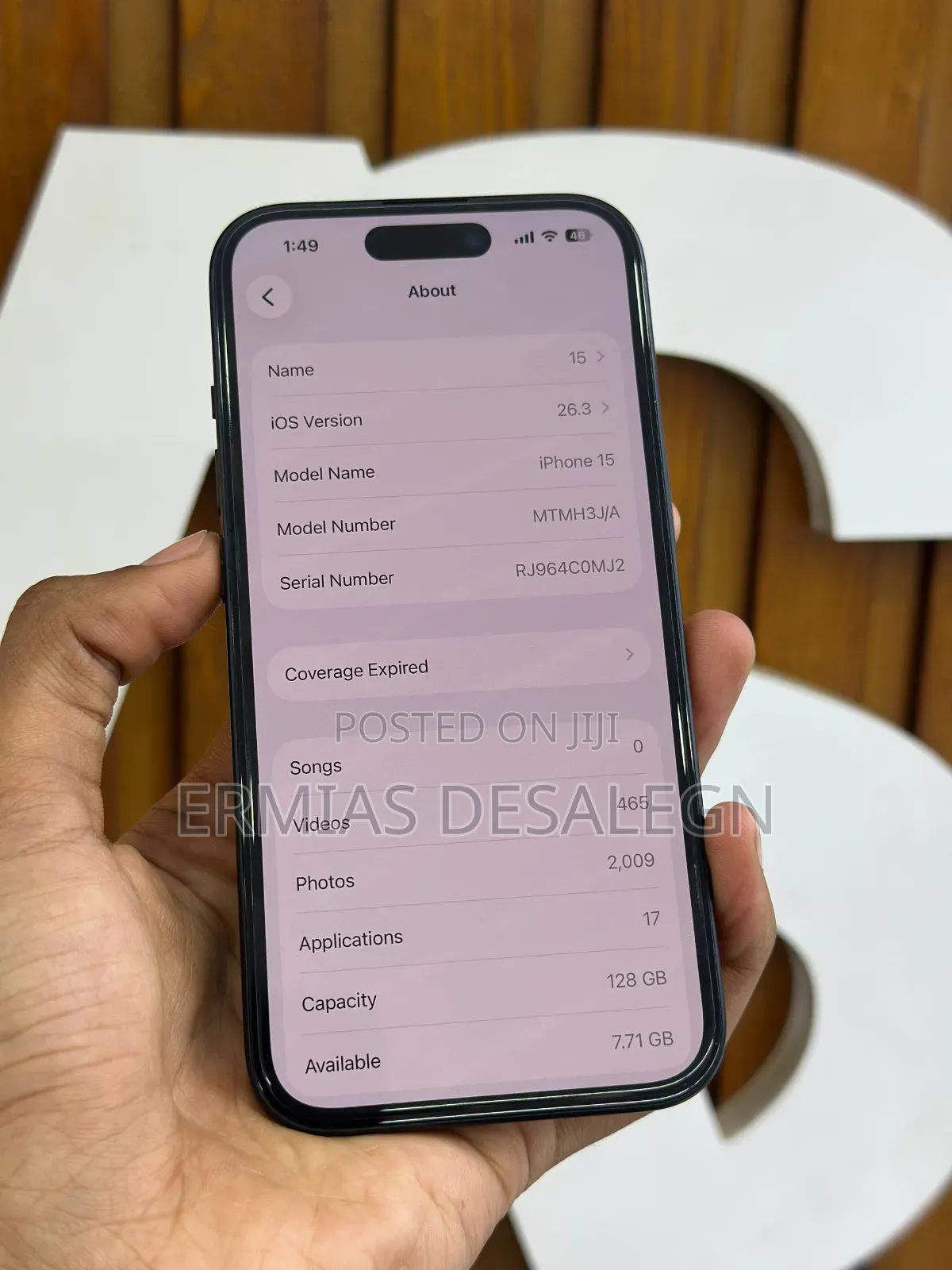 Apple iPhone 15 128 GB Black