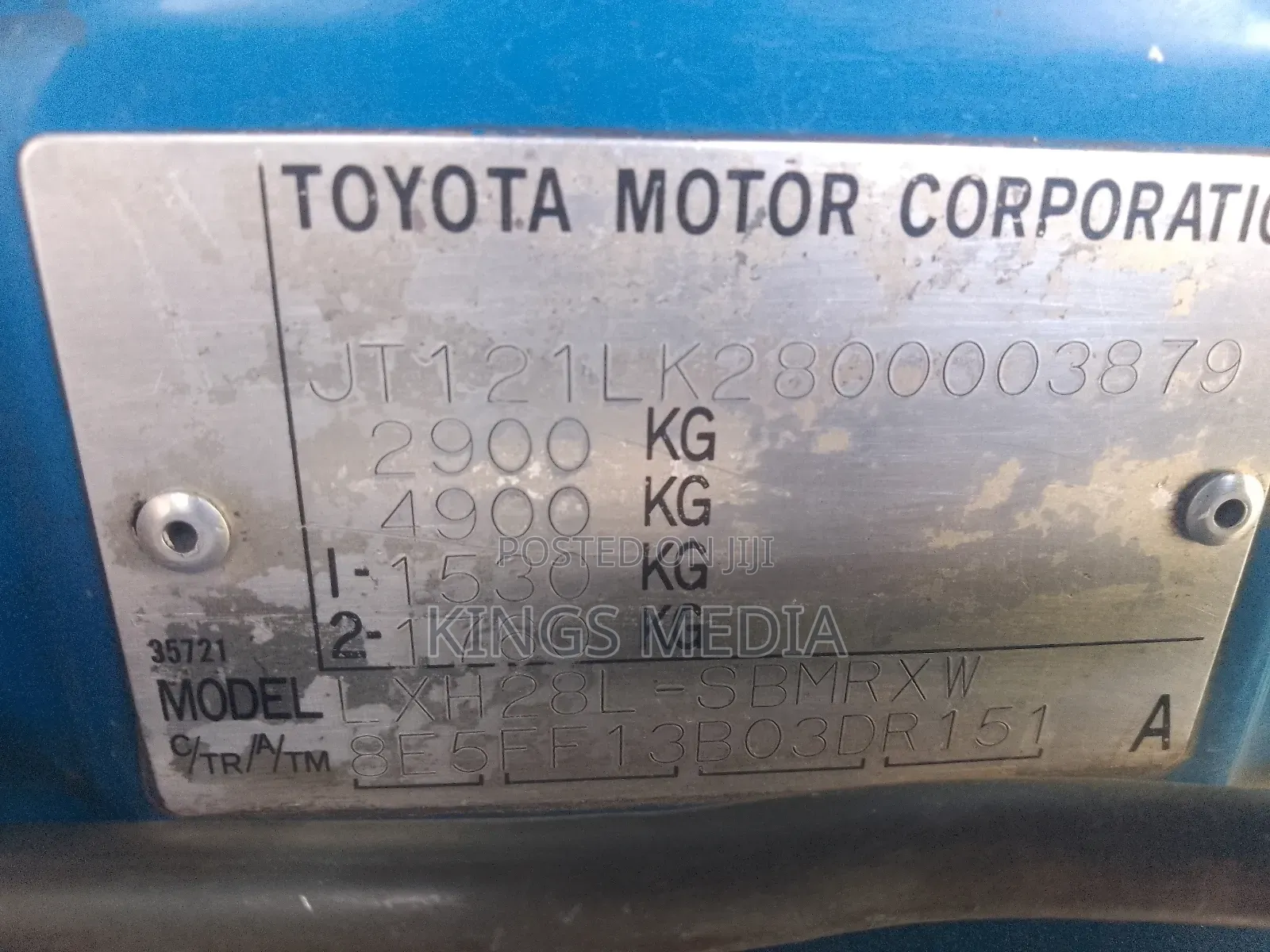 New Toyota HiAce 2002 Blue