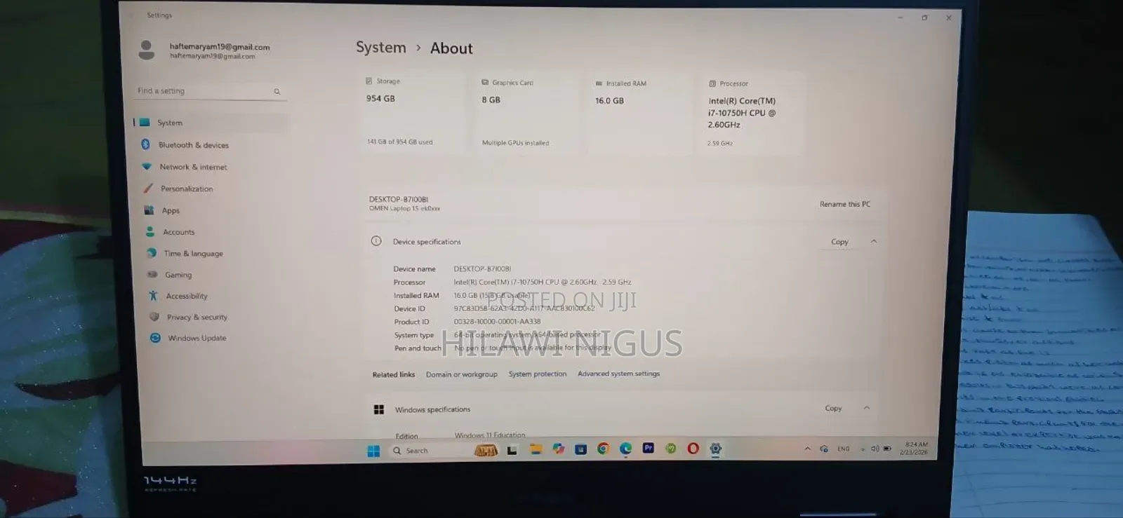 Clean Hp Omen 15-Ex0 Gaming Laptop - High