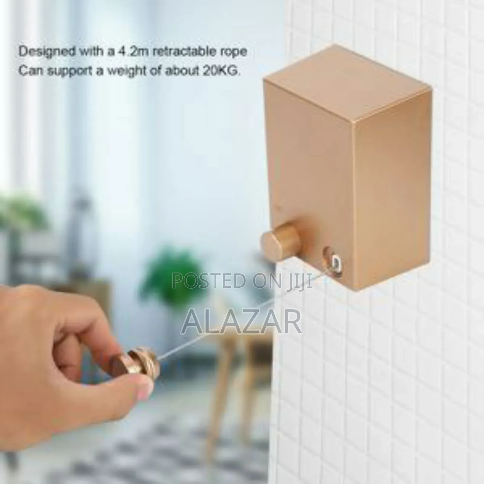 Retractable Clothesline Rope ልብስ በትንሽ ቦታ ማድረቅ የሚያስችል አስደናቂ