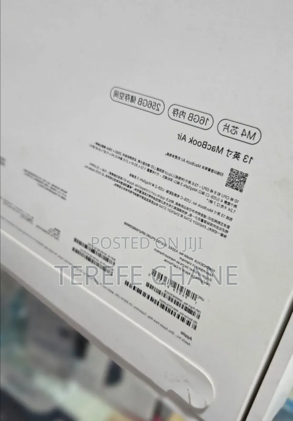 New Laptop Apple MacBook Air 2025 M4 13-inch 16GB Apple M4 SSD 256GB