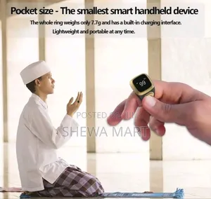 Muslims Islamic Prayer Smart Rings Unisex Azan Alarm Clock Finger Coun