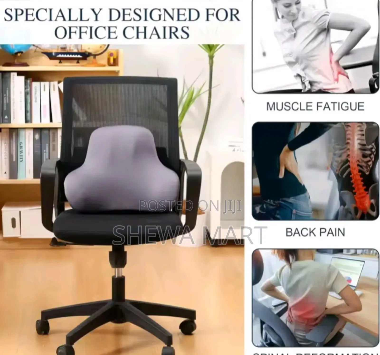 Memory Foam Slow Rebound Cushion Set, Suitable for Office Chair Seat C