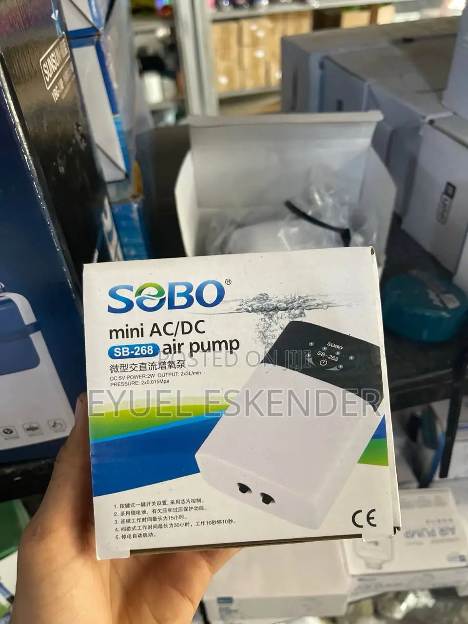 Chargeable Aripump With Air Stone