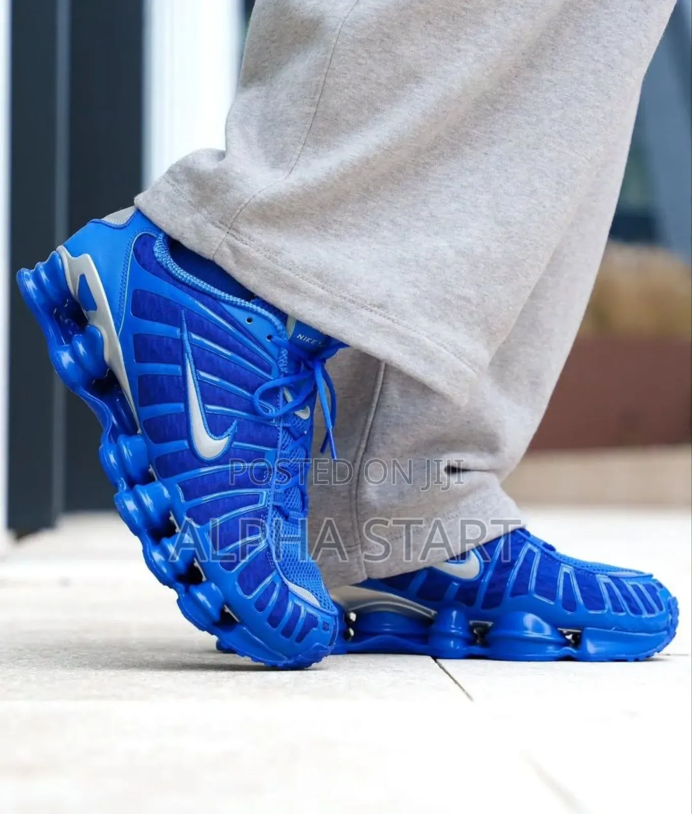 Nike Shox Full Blue High Master Quality Smooth Shoes Made in Vietnam