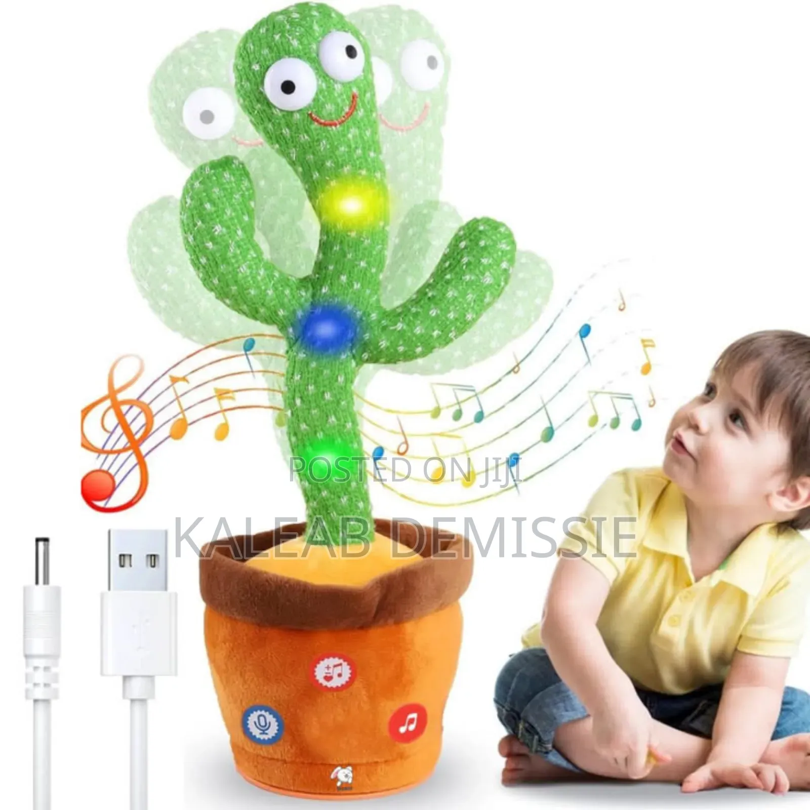 Dancing Cactus Toy ልጆች በሚናገሩትን ደግሞ እያወራ