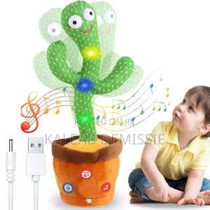 Dancing Cactus Toy ልጆች በሚናገሩትን ደግሞ እያወራ