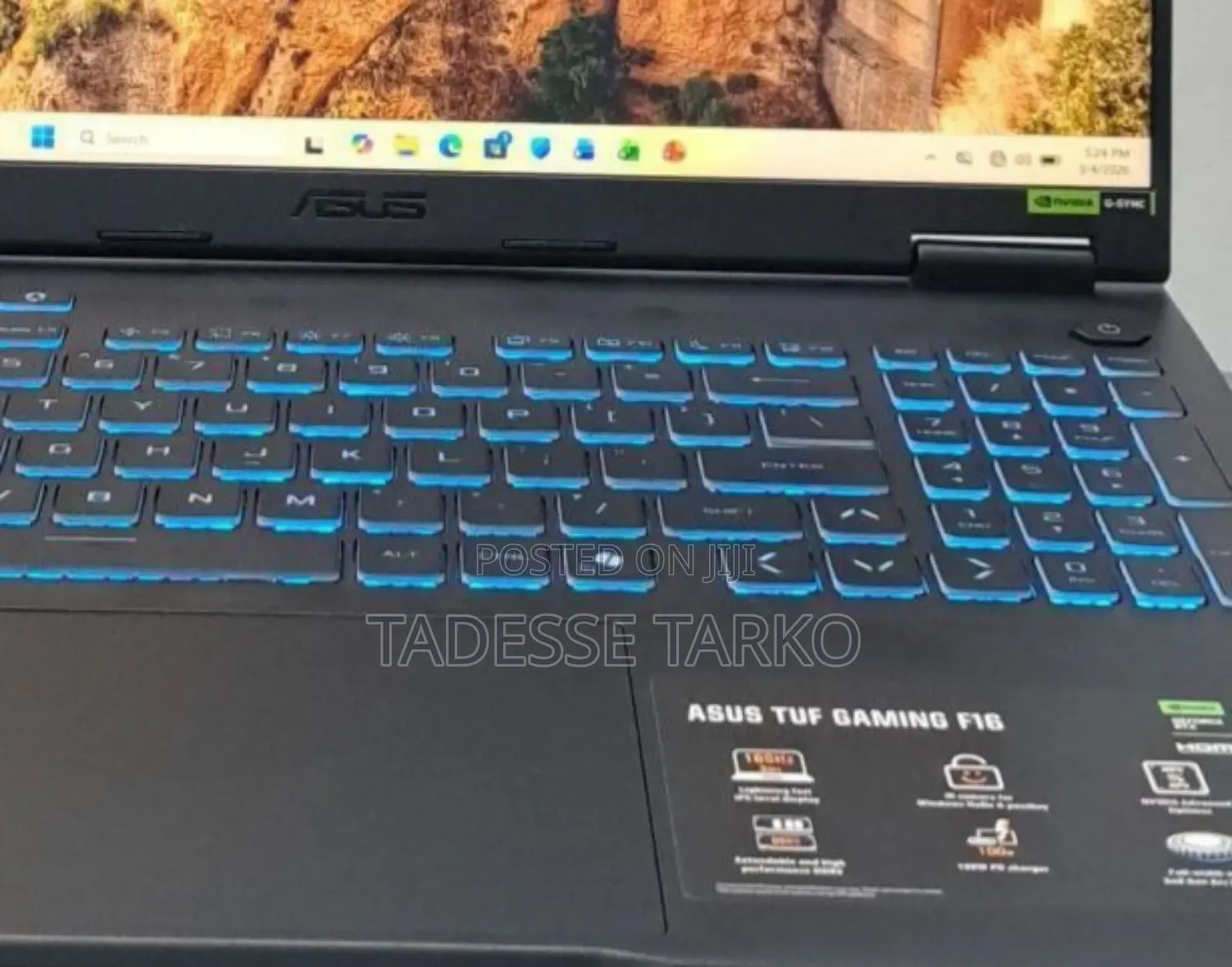 New Laptop Asus TUF Gaming F16 32GB Intel Core i7 SSD 1T