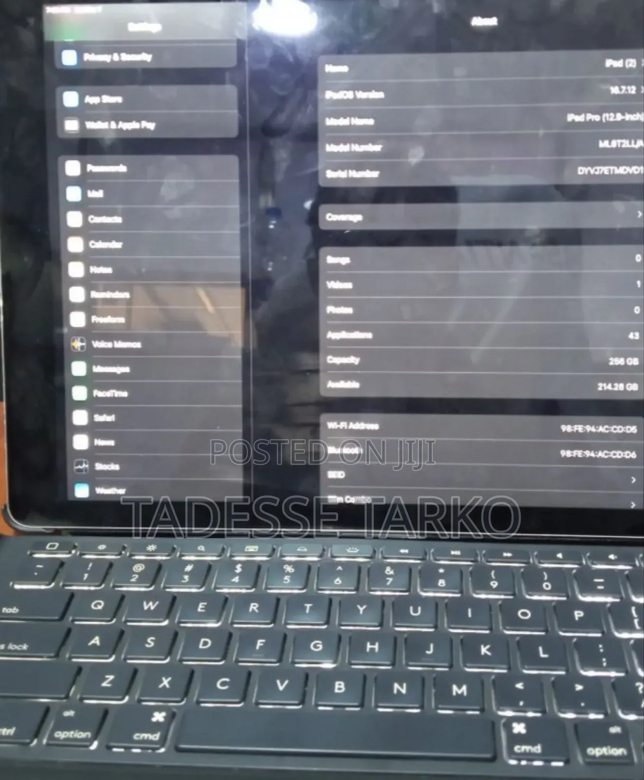 New Apple iPad Pro 256 GB Silver