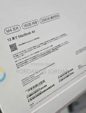 New Laptop Apple MacBook Air 2025 M4 13-inch 16GB Apple M4 SSD 256GB