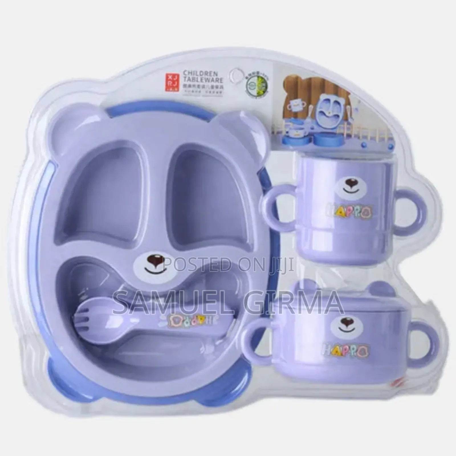 2 መመገቢያ 1 መጠጫ 3 ሹካ ማንኪያ Baby Feeding Set