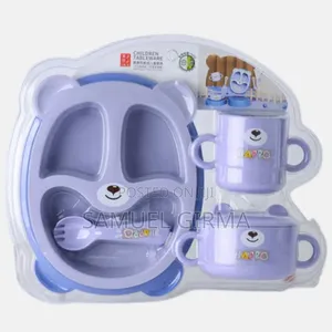 2 መመገቢያ 1 መጠጫ 3 ሹካ ማንኪያ Baby Feeding Set