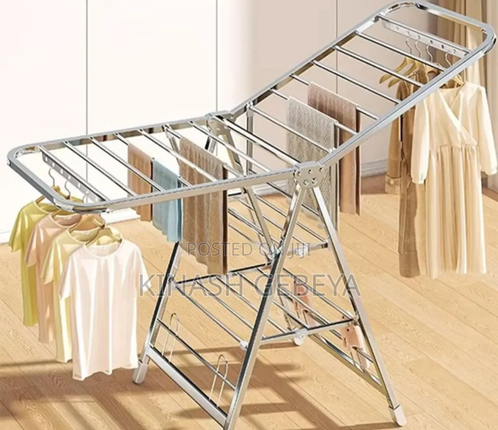 Almunium High Quality Cloth Rack(60kg Capacity)