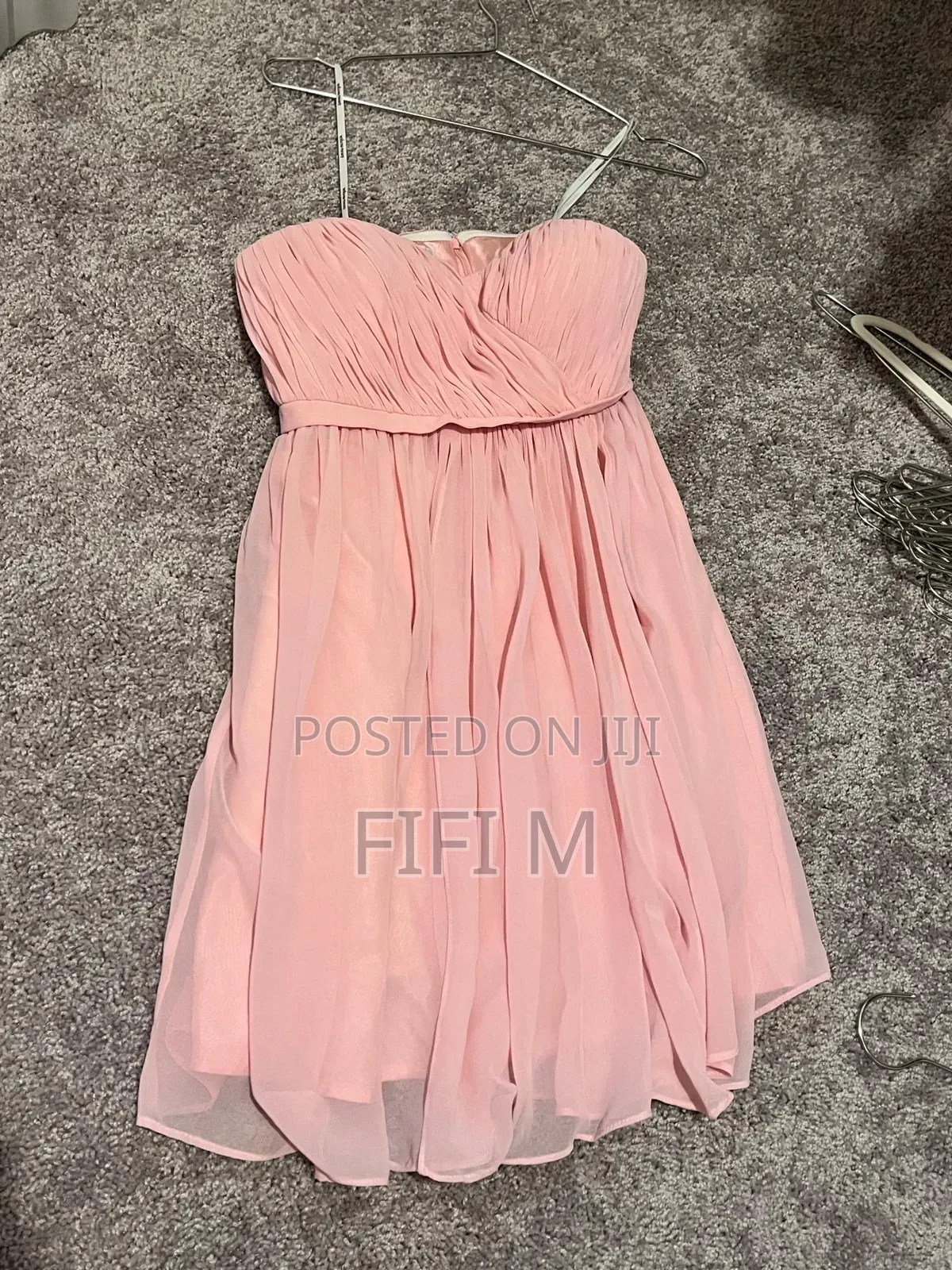 Pink Strapless Dress