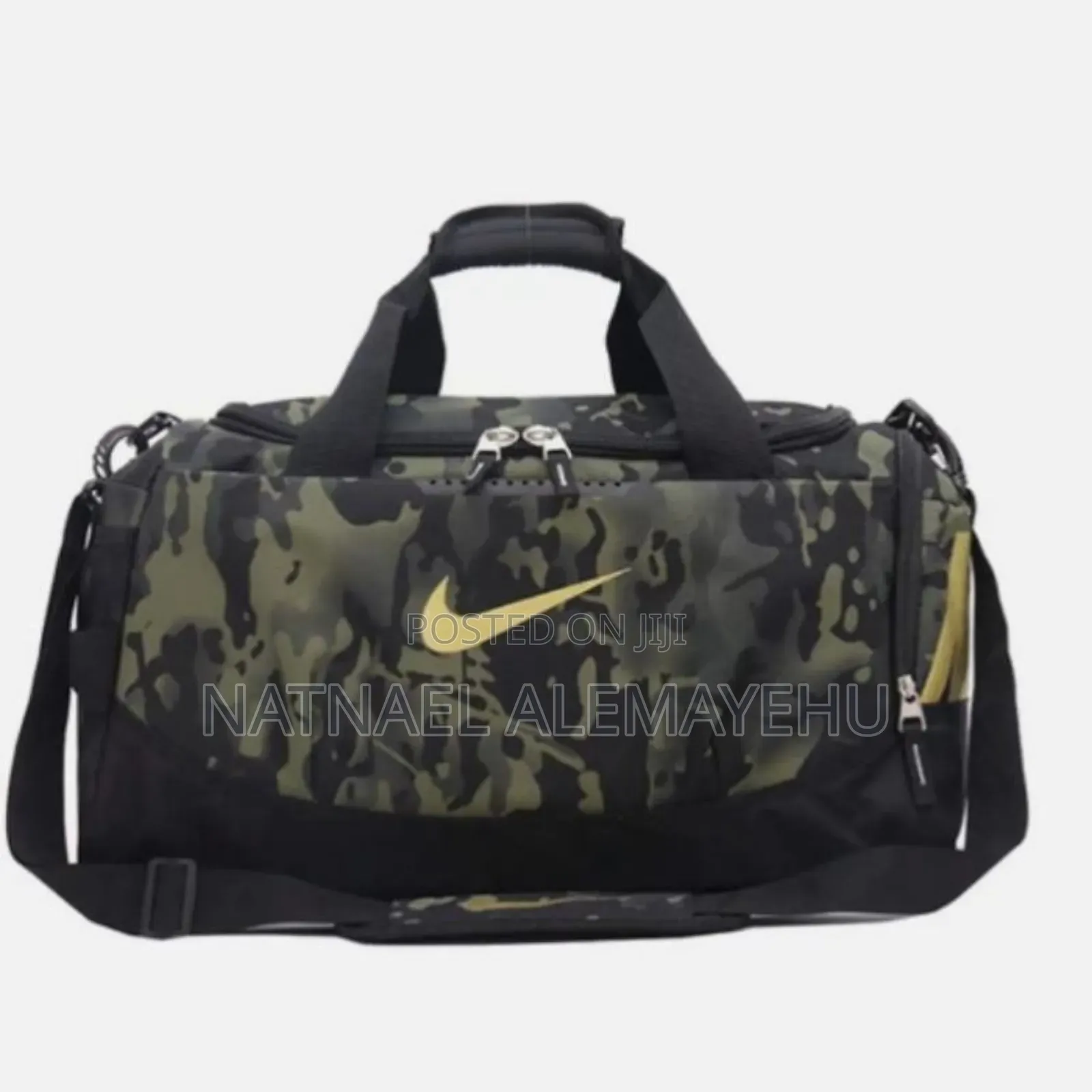 Nike Brasilia Camo Duffel Bag Designed for Gym and Travel Use.