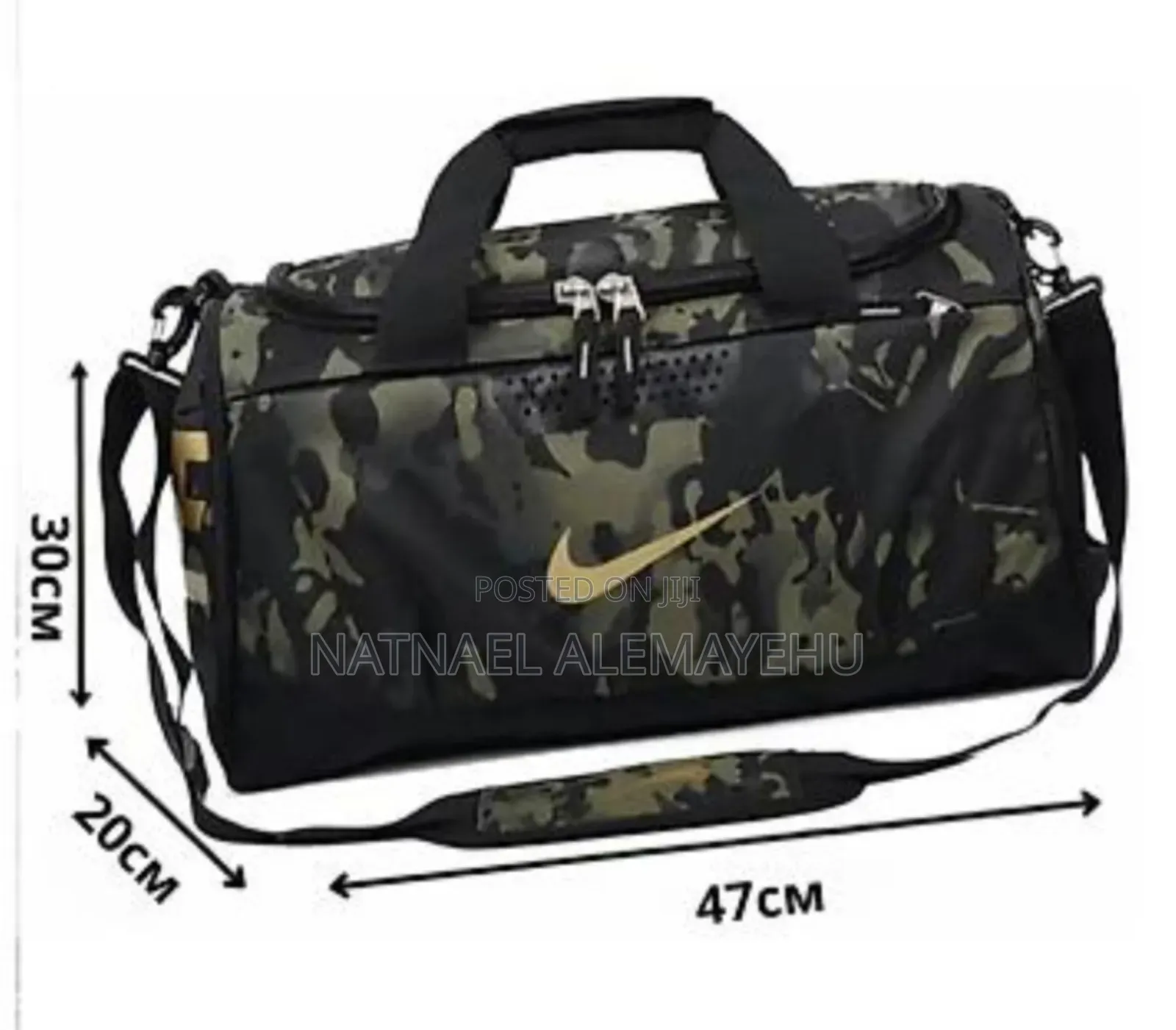 Nike Brasilia Camo Duffel Bag Designed for Gym and Travel Use.
