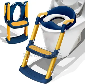 መቀመጫው ስፖንጅ Potty Training Seat With Ladder
