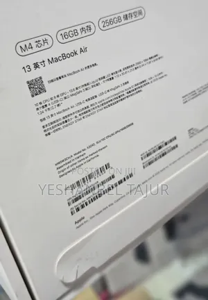 New Laptop Apple MacBook Air 2025 M4 13-inch 16GB Apple M4 SSD 256GB