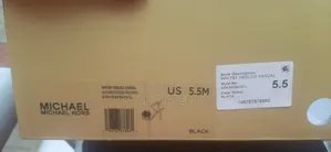 Michael Kors Whitby Feather Trim Leather Sandal