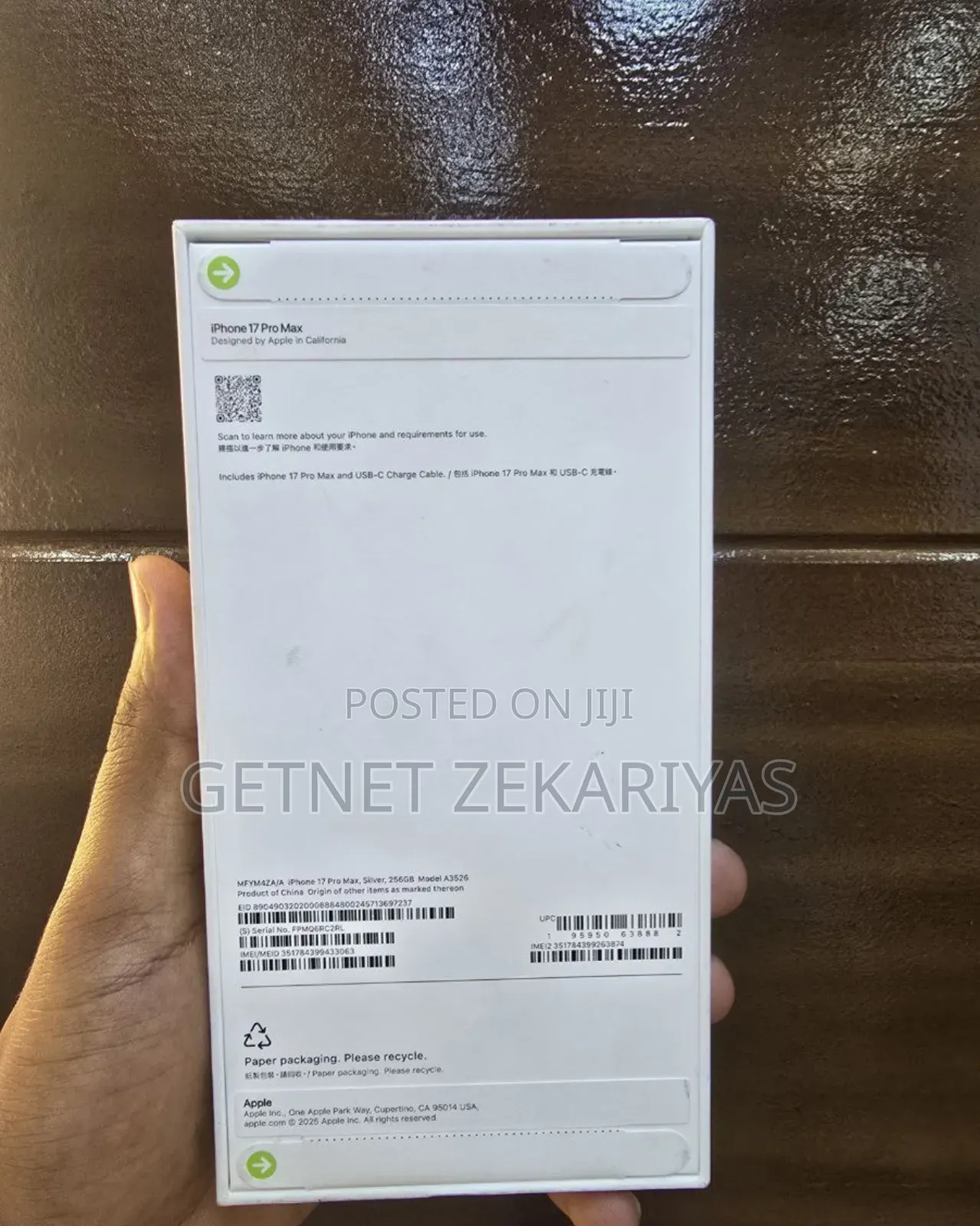 New Apple iPhone 17 Pro Max 256 GB Silver