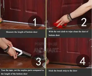 Door Bottom Strip Sealer With Brush