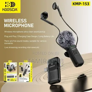 Koosda KMP-153 Wireless Live Streaming Lavalier Microphone