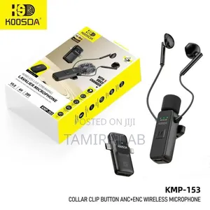 Koosda KMP-153 Wireless Live Streaming Lavalier Microphone