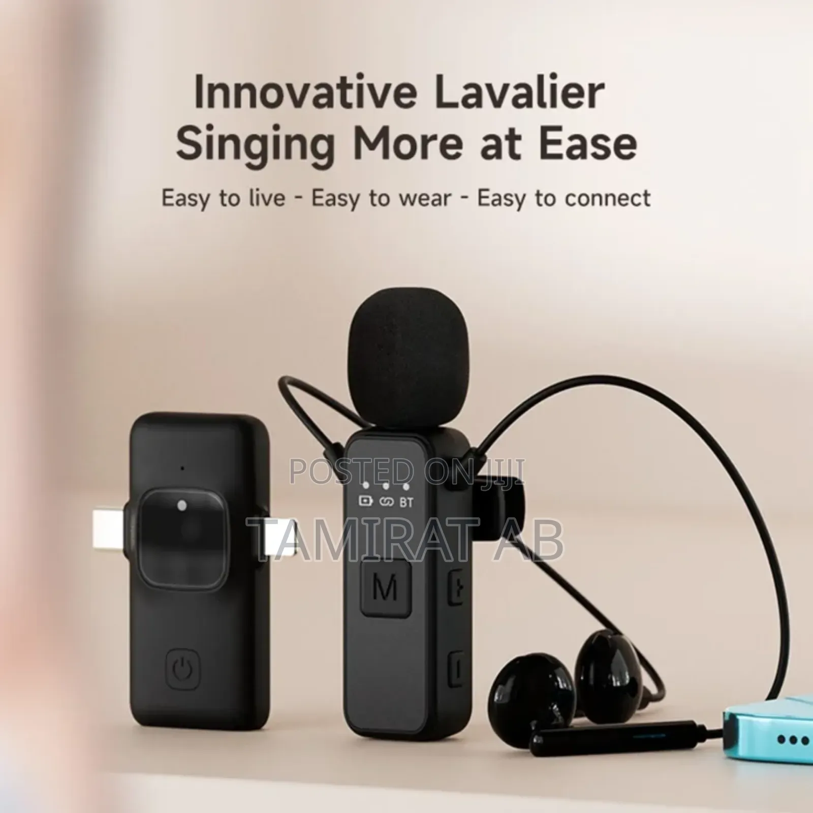Koosda KMP-153 Wireless Live Streaming Lavalier Microphone