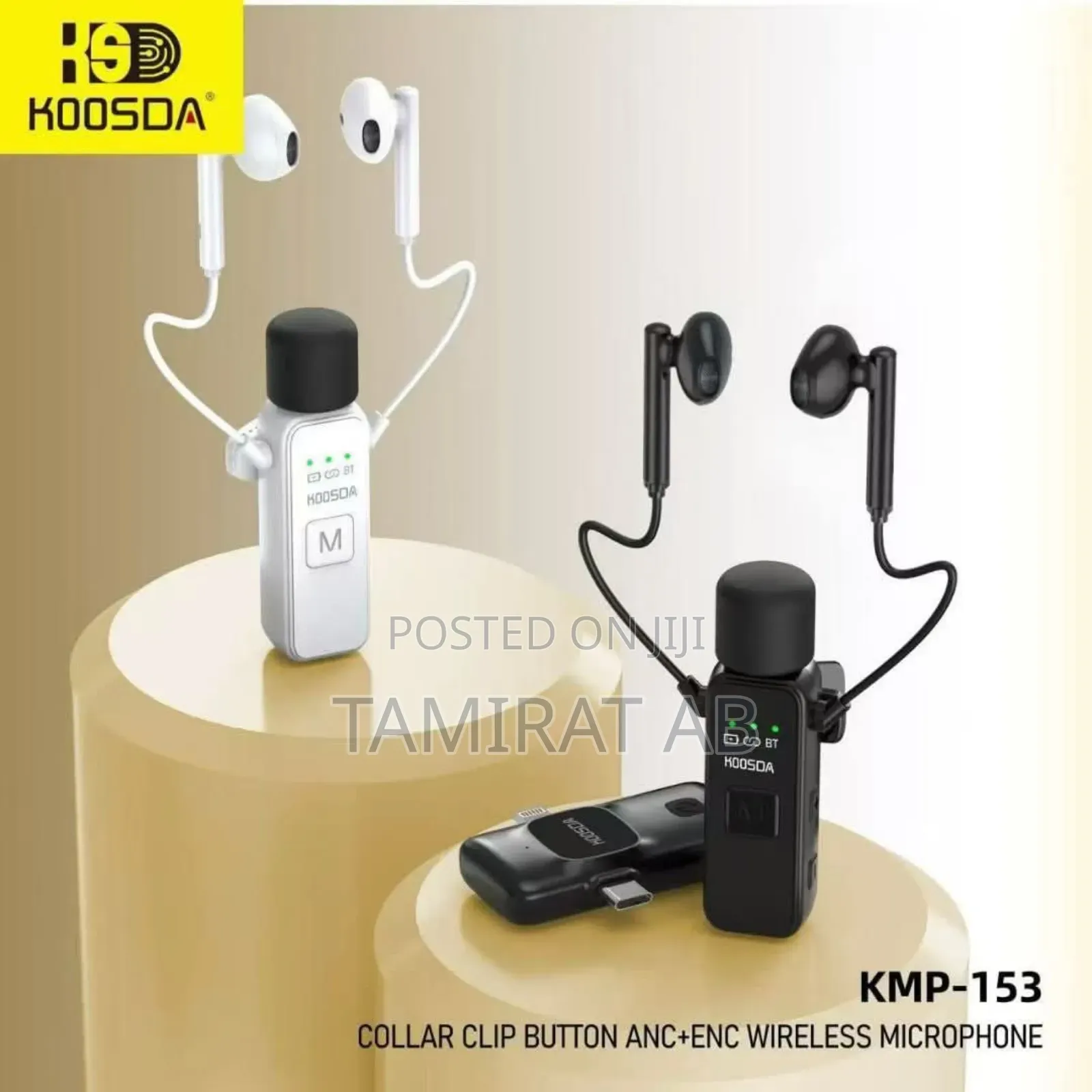 Koosda KMP-153 Wireless Live Streaming Lavalier Microphone
