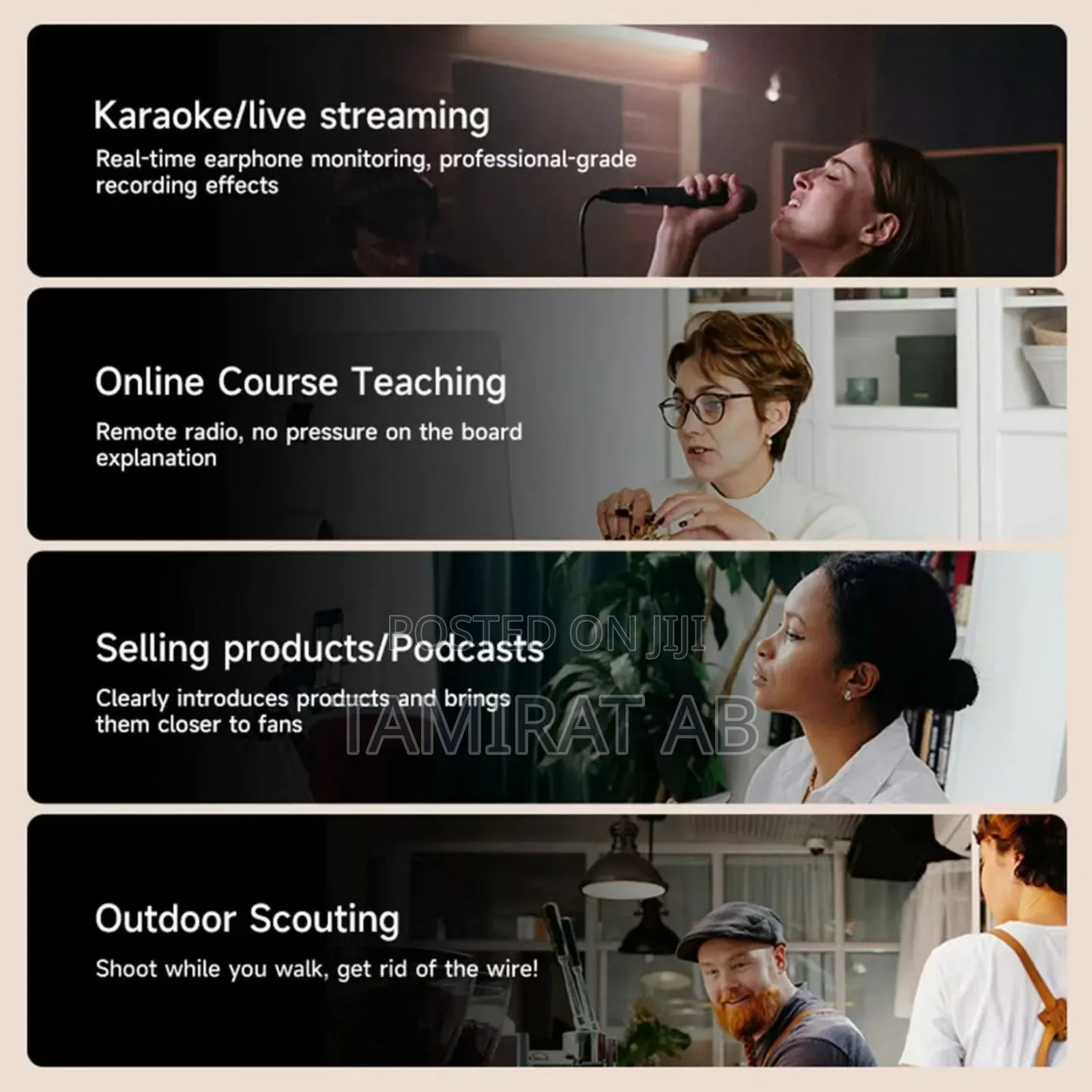 Koosda KMP-153 Wireless Live Streaming Lavalier Microphone