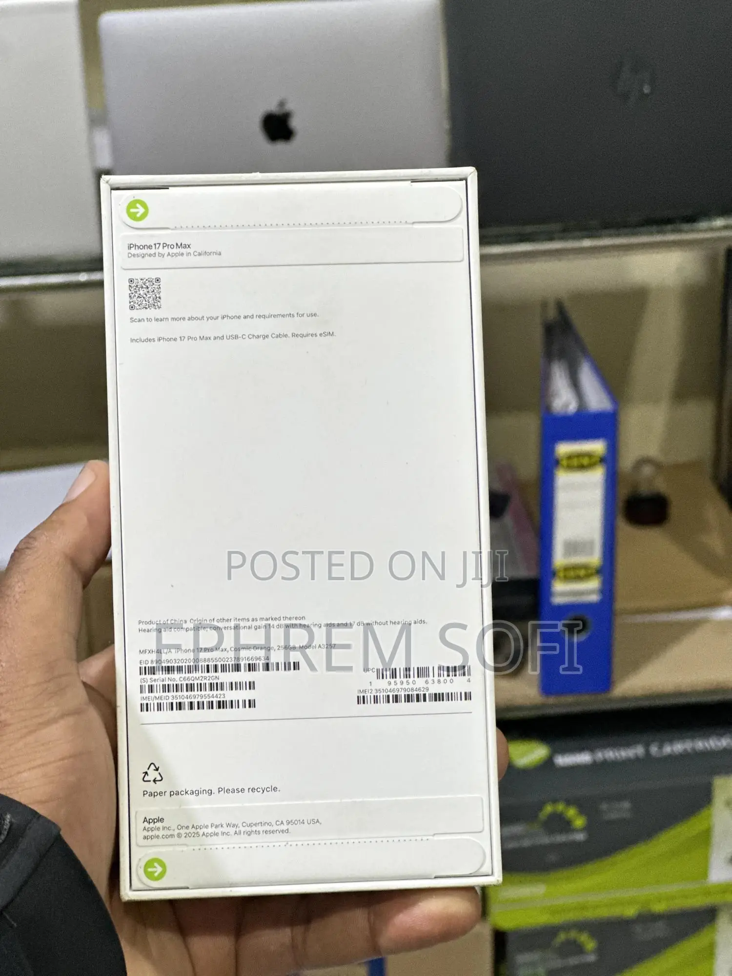 New Apple iPhone 17 Pro Max 256 GB Orange