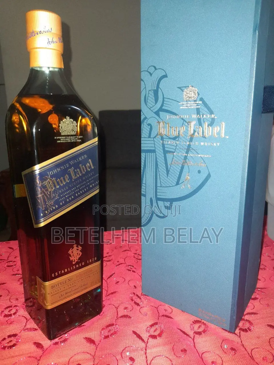 Blue Label Johnnie Walker Whiskey