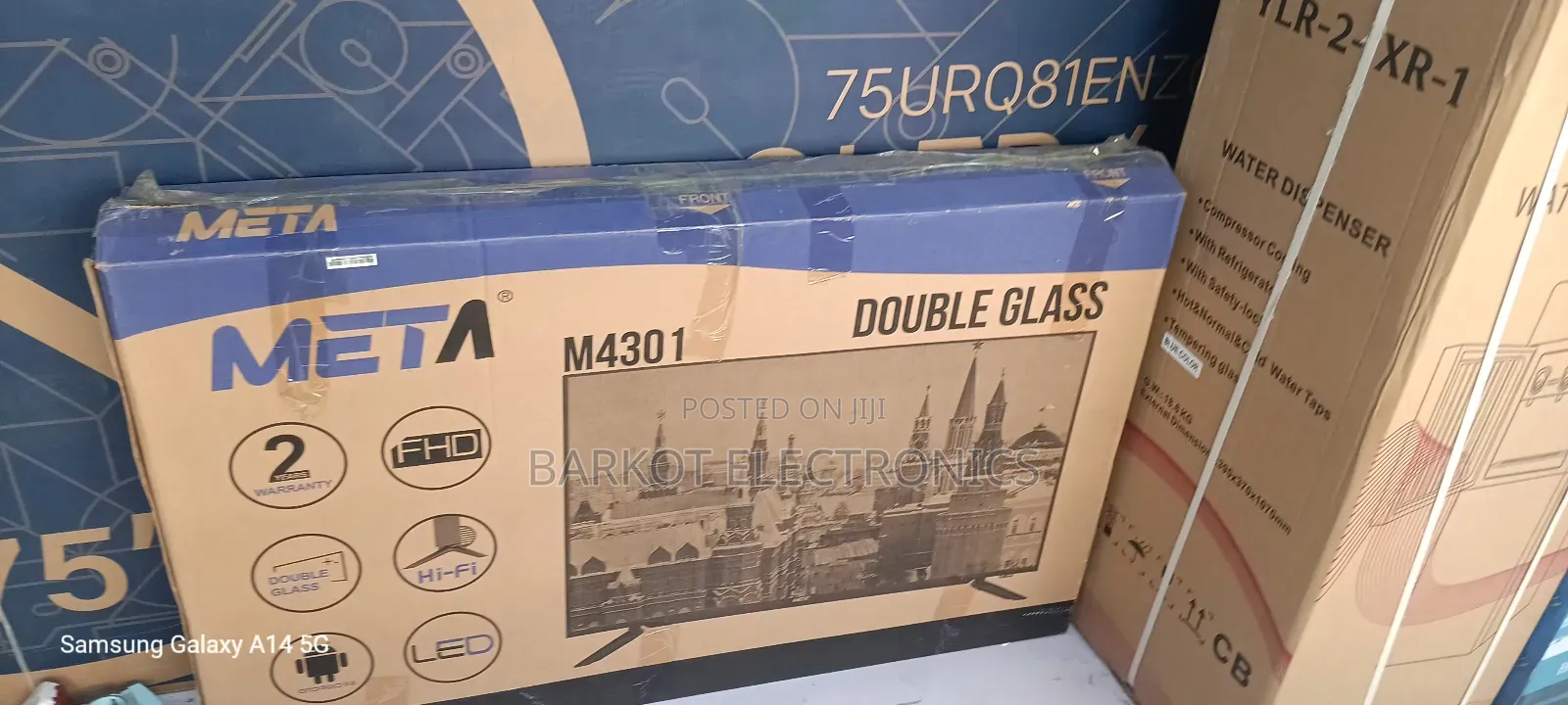 Meta Smart Tv 43 Inch Andraid Tv Doubel Gelass 2025 Adis Model Tv