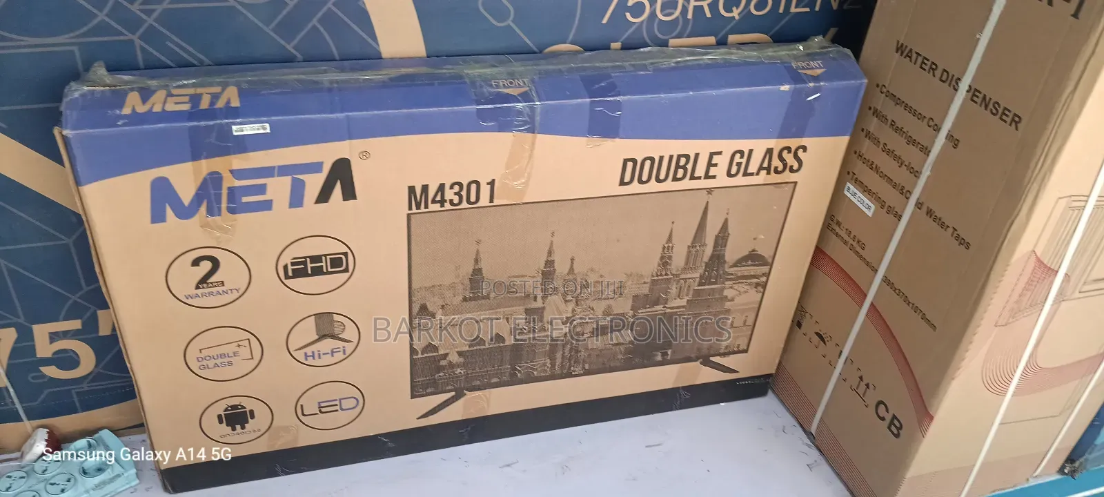 Meta Smart Tv 43 Inch Andraid Tv Doubel Gelass 2025 Adis Model Tv