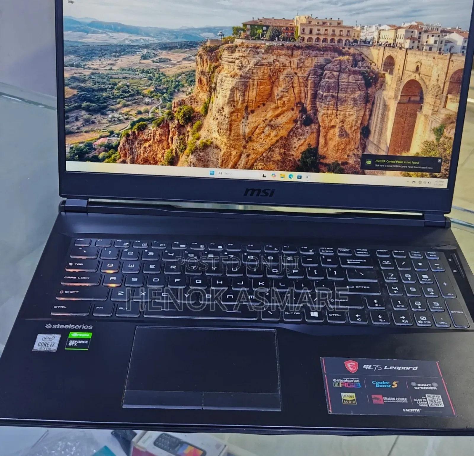 New Laptop MSI GF63 16GB Intel Core i7 SSD 512GB