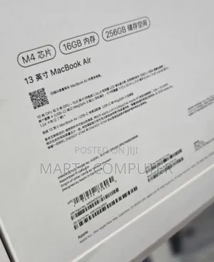 New Laptop Apple MacBook Air 2025 M4 13-inch 16GB Apple M4 SSD 256GB