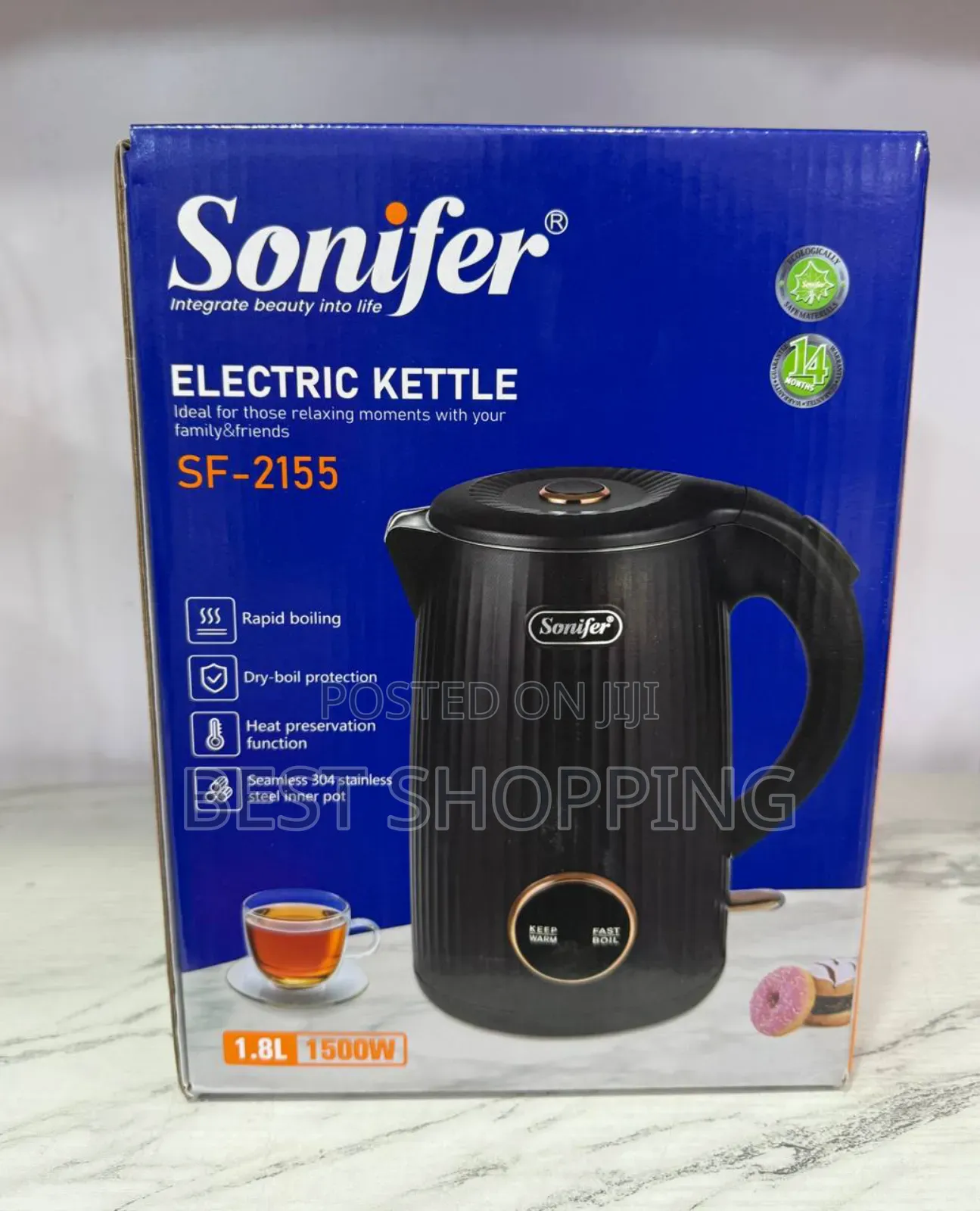 Sonifer Electric Kettle 1500 Watts