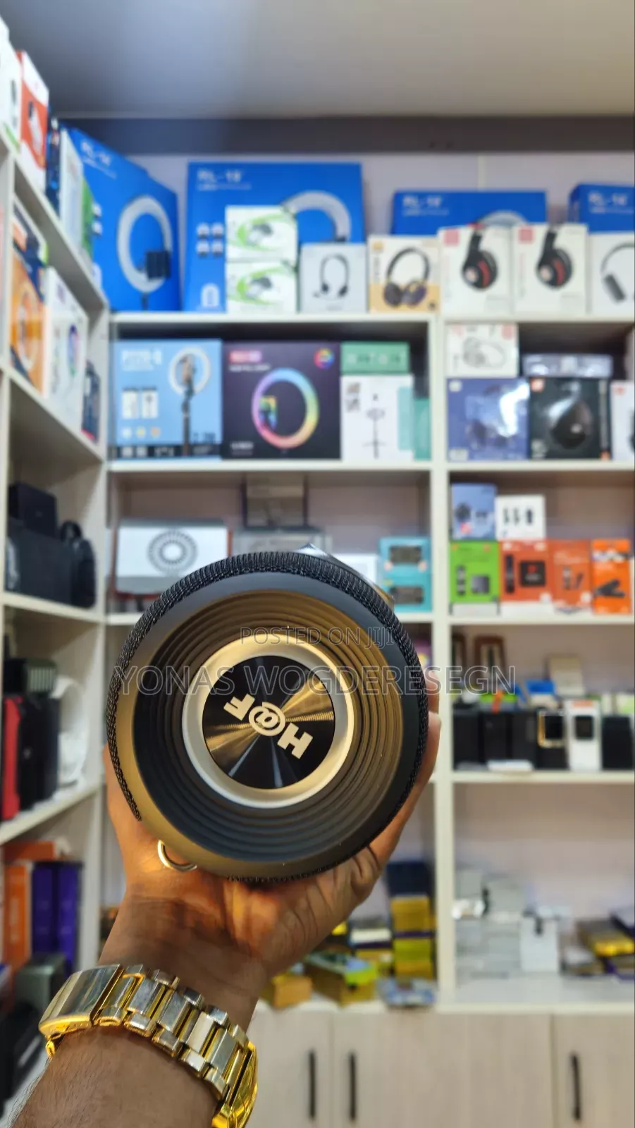 H at F-Wireless Bluetooth Speaker – Powerful Sound RGB Light