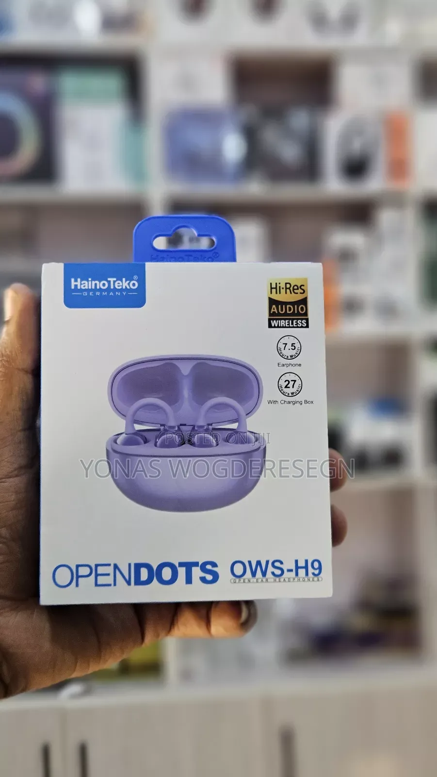 Heno Tech Ows-H9 Wireless Headphones – Deep Bass Clear Sound