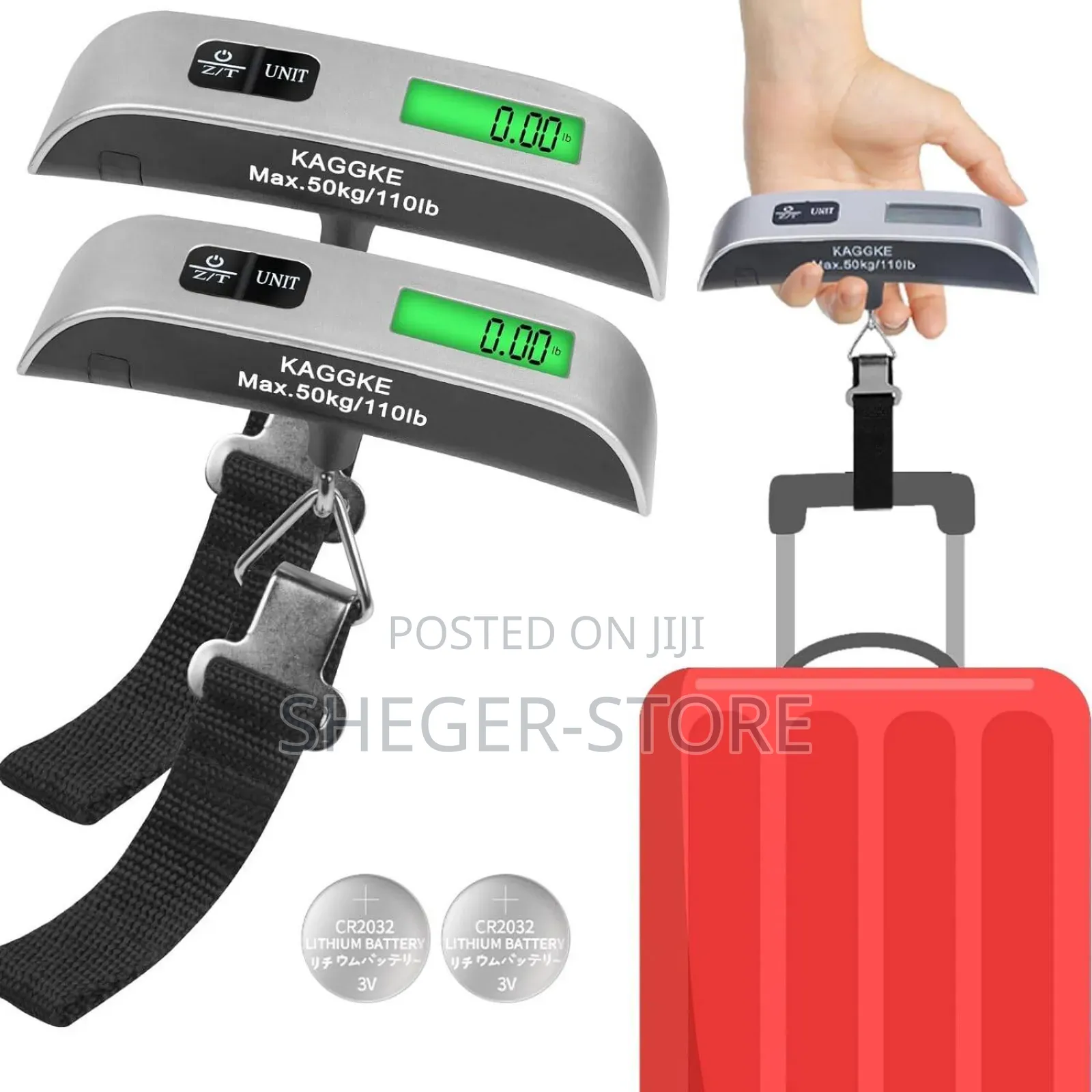 Portable Digital Luggage Scale – 50kg