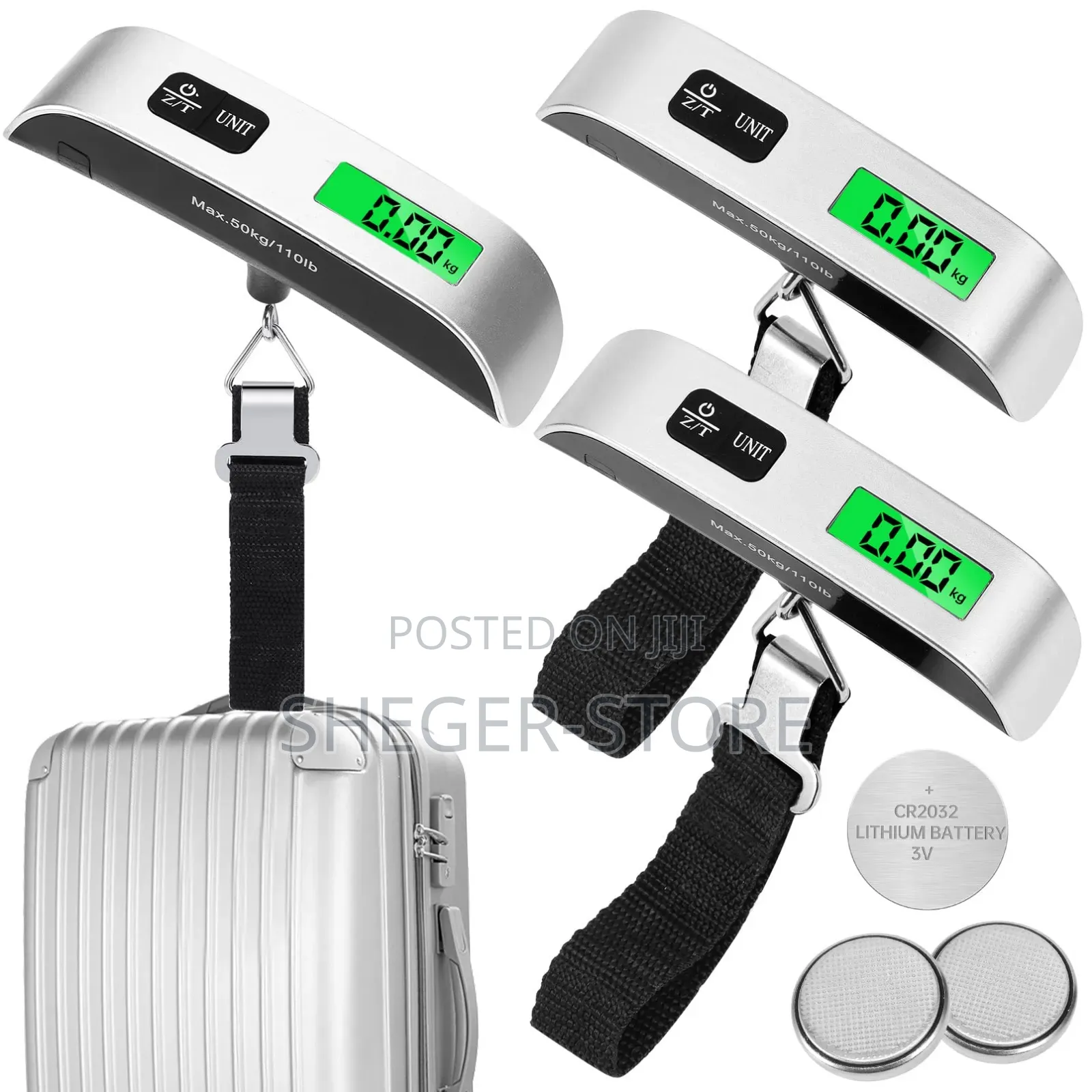 Portable Digital Luggage Scale – 50kg