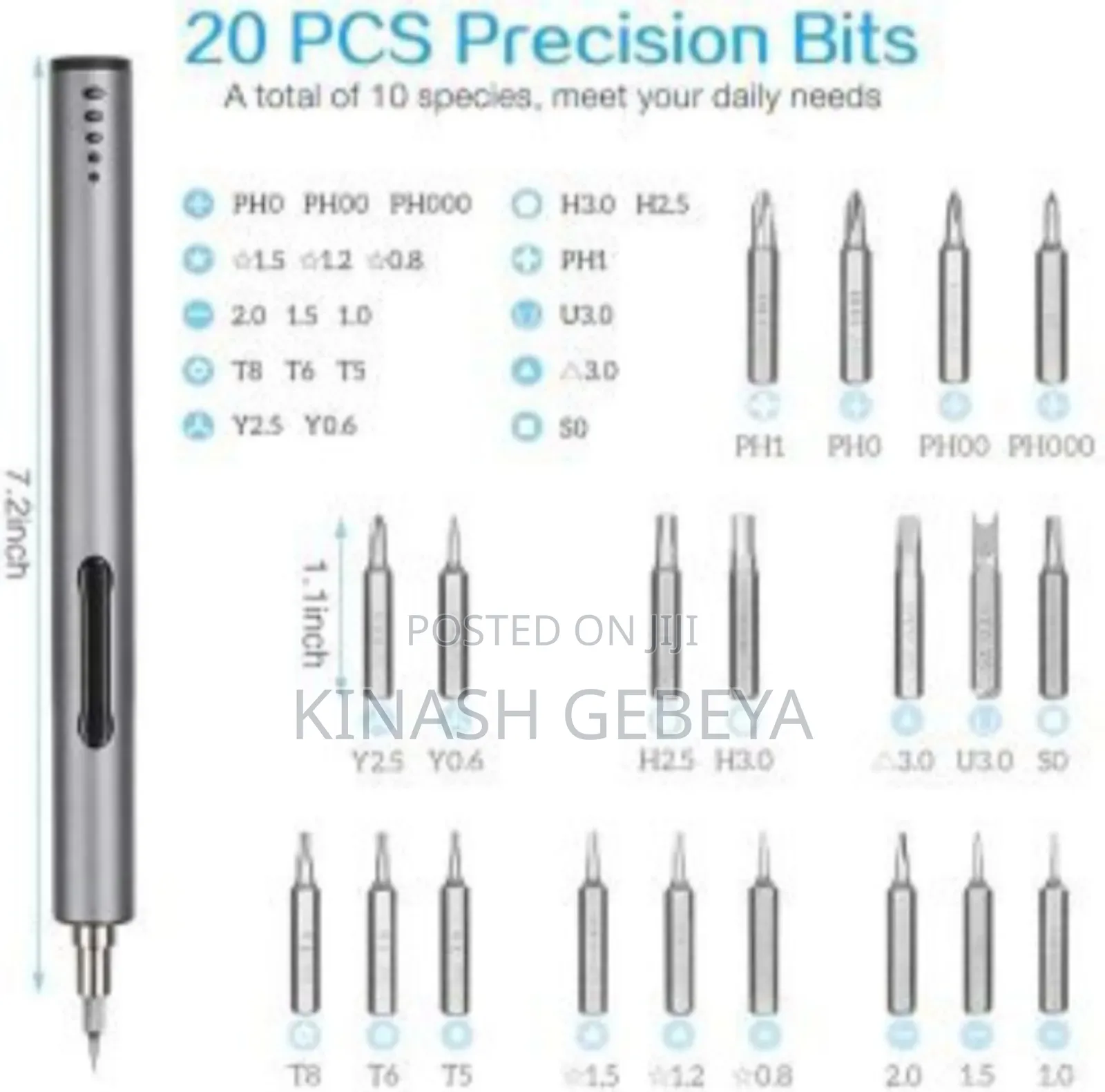 20 in 1 Electric Automatic Screwdriver(አውቶማቲክ መፍቻ)