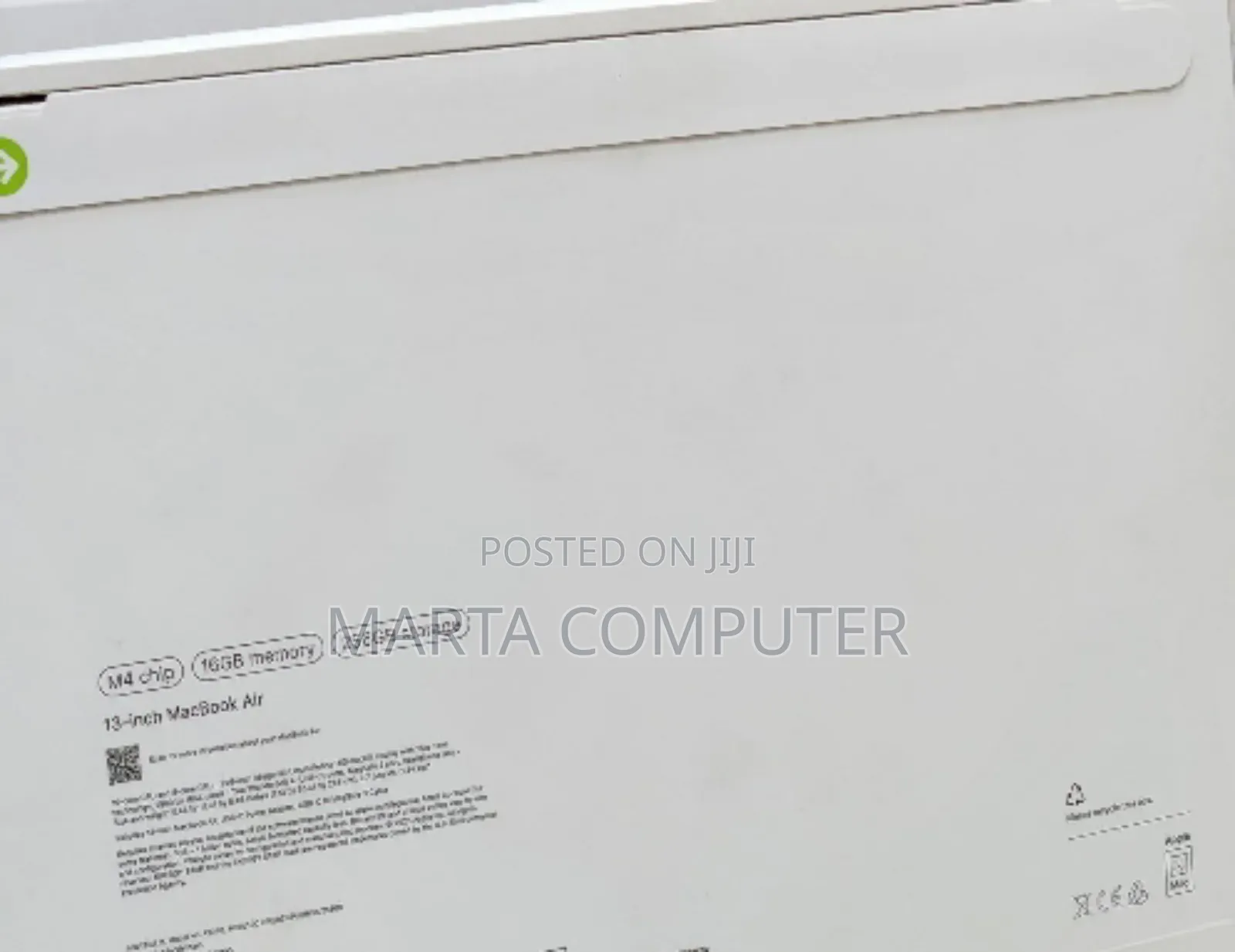 New Laptop Apple MacBook Air 2025 M4 13-inch 16GB Apple M4 SSD 256GB