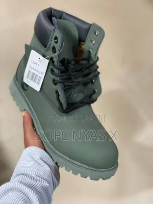 Timberland Navy Green Boots