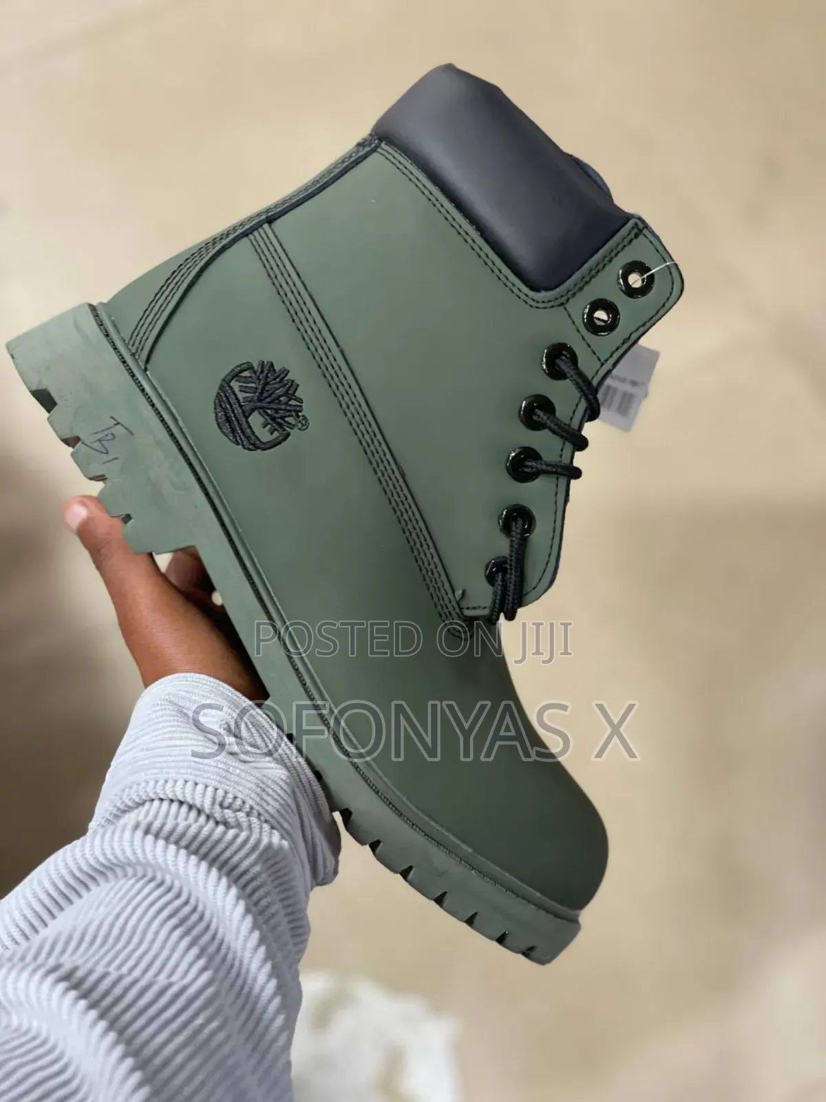 Timberland Navy Green Boots