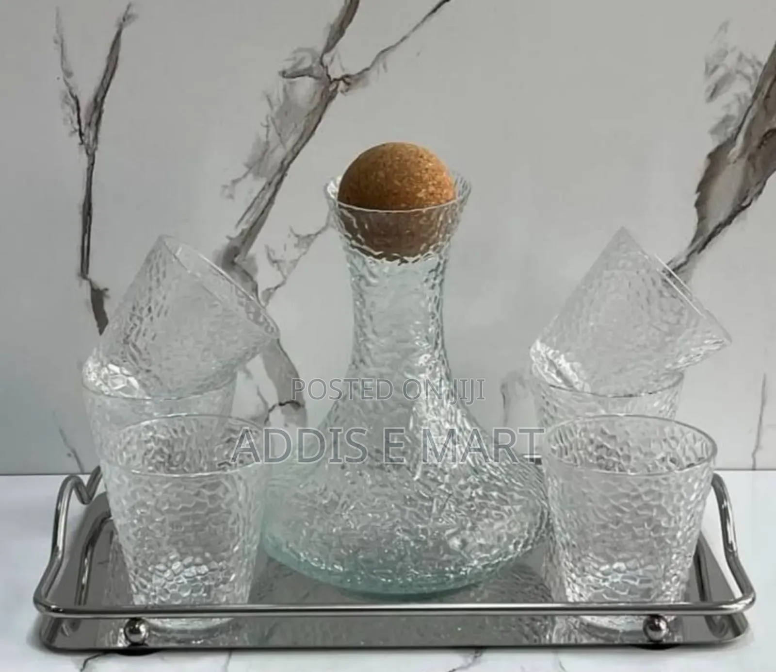 7pcs Water Glass Set 1.5l የመያዝ አቅም ያለው !