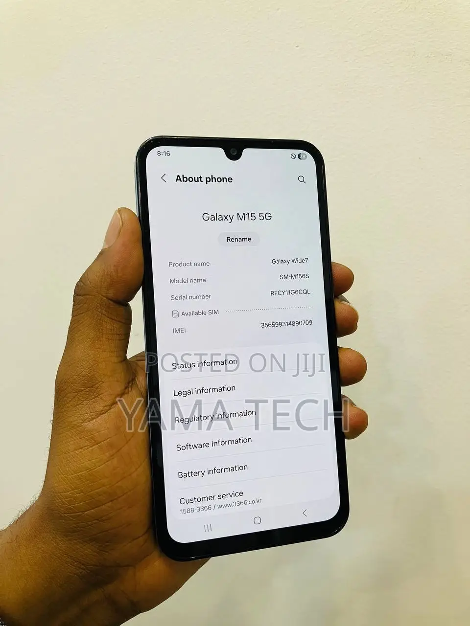 New Samsung Galaxy M15 128 GB Blue